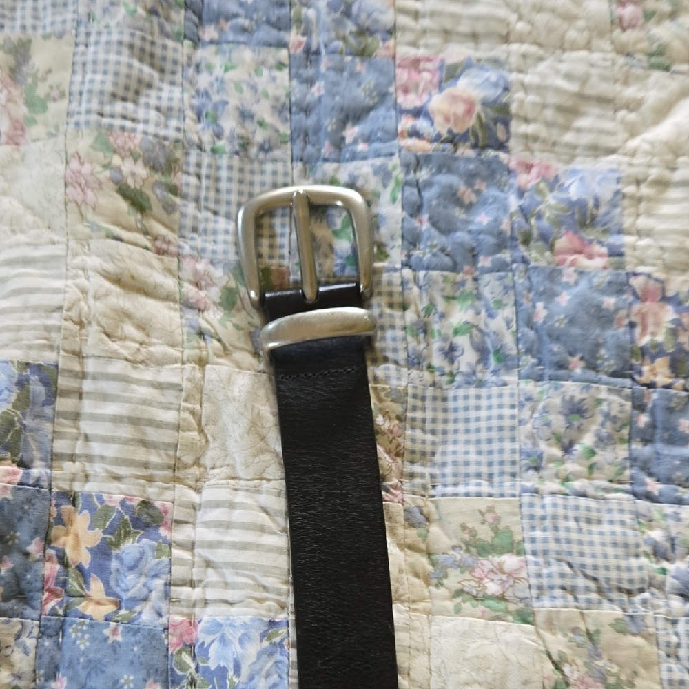 Wilson Black Belt with Silver Buckle